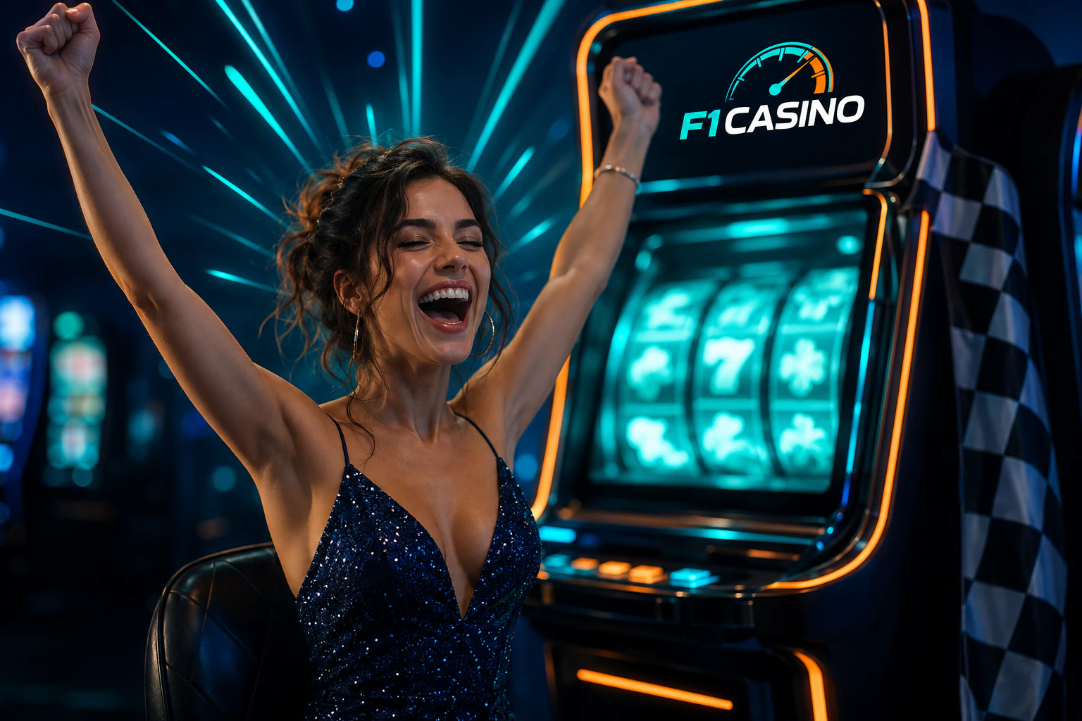 F1casino slot makinesinde kazanç sevinci
