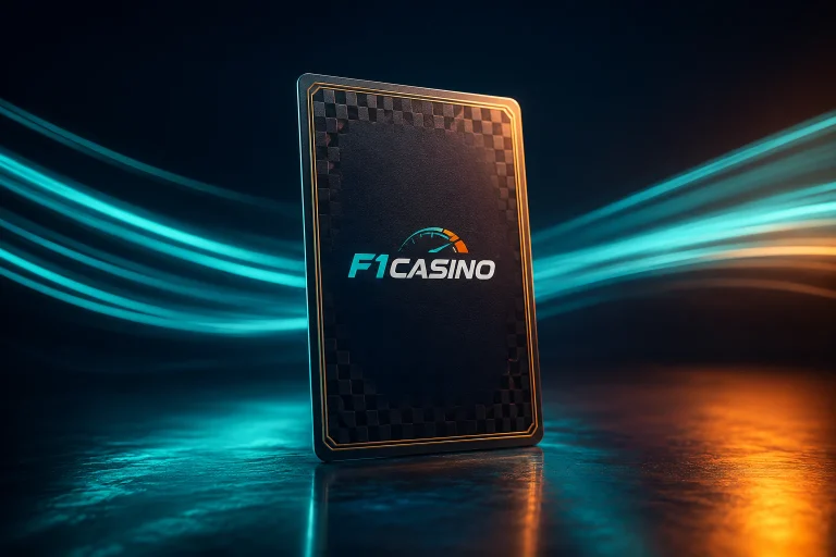 F1casino VIP siyah karbon oyun kartı